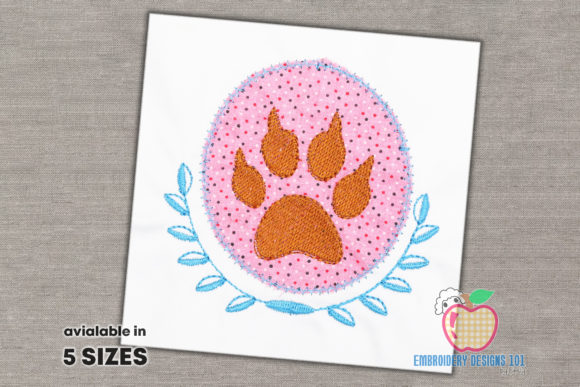 Foot Print of the Dog Applique Review for Sellers