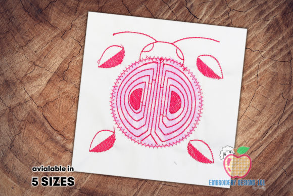 Ladybug with the Lines on Back Applique: A Designer's Review