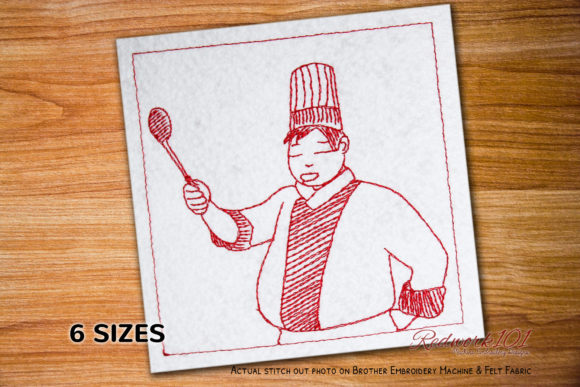 Review: Confident Young Chef Bluework for Boutique Sweatshirts
