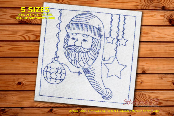Santa s Face Redwork: A Pro Review for Holiday Merch