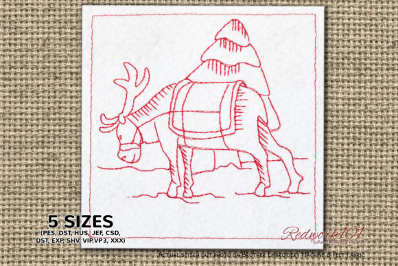 Santa's Reindeer Lineart Design Review for Gifts